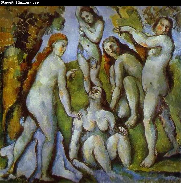 Paul Cezanne Five Bathers